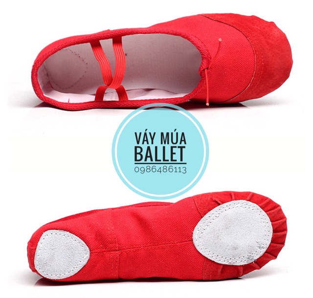 Giày múa màu đỏ