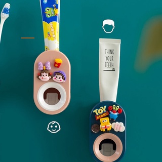Máy lấy kem tự động hình hoạt hình 3d đang yêu cho bé đánh răng
