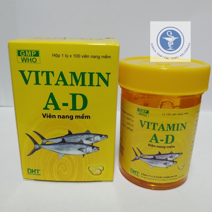 Vitamin A-D lọ 100 viên