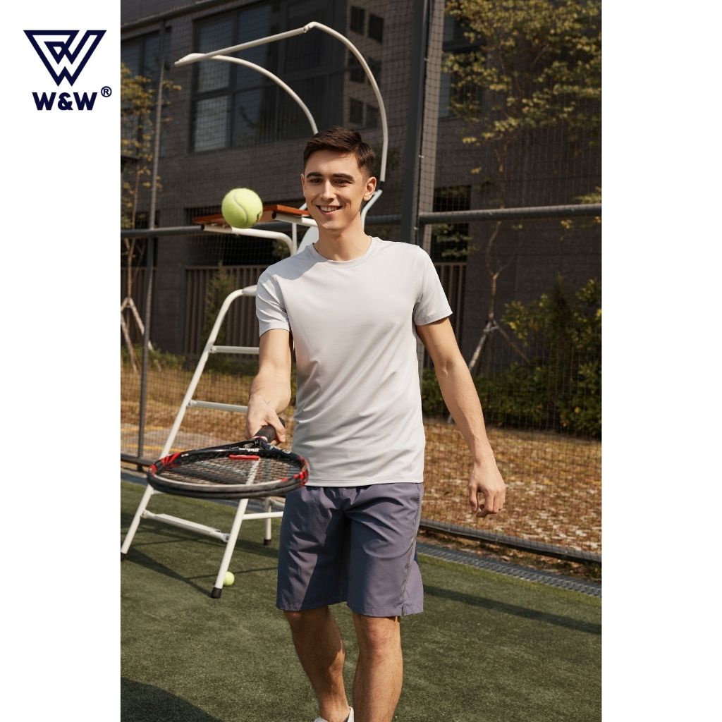 Áo Tshirt Nam Tay Ngắn W&W Chất Vải Coolmax Cao Cấp, Thoáng Khí, Đanh Mịn Thoải Mái Trong Mọi Hoạt Động WTS56R