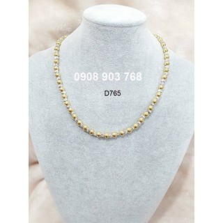 Dây chuyền bi xi vàng và bạch kim O146