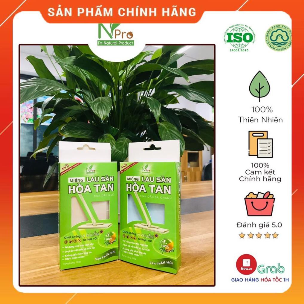 [ FREESHIP ] MIẾNG LAU SÀN HÒA TAN NPRO - CÔNG NGHỆ NANO ĐỨC 100% THIÊN NHIÊN