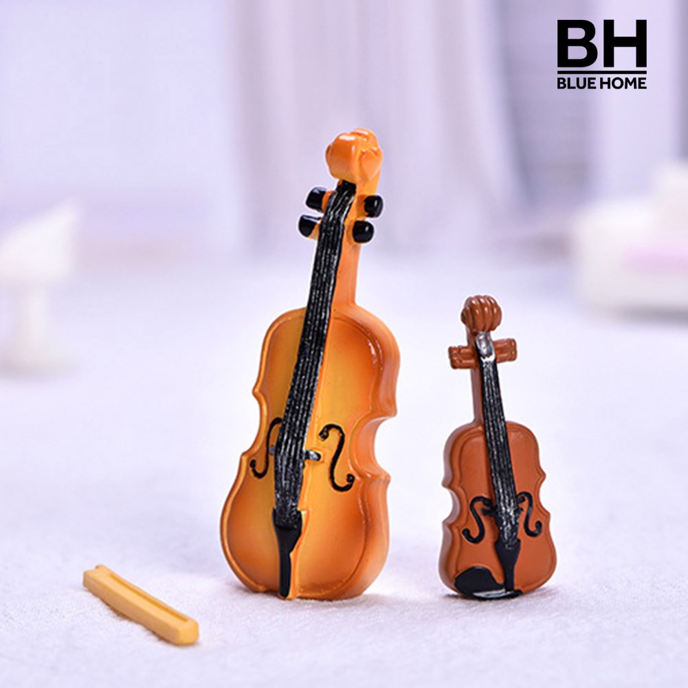 Bộ 7 Mô Hình Đàn Violin Trang Trí Phong Cách Trung Hoa
