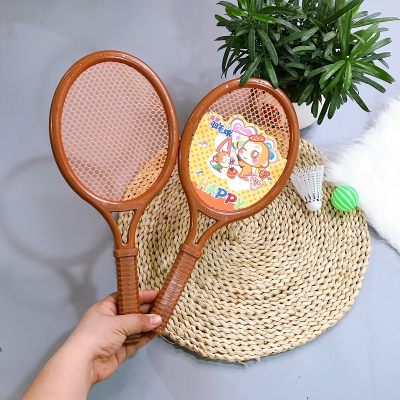 Đồ chơi Vợt Cầu lông kiêm Vợt Tennis bằng Nhựa cho Trẻ em - Giúp bé vận động và vui chơi