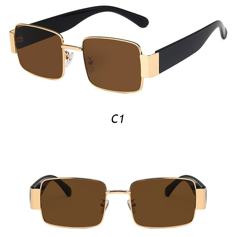 Kính chống nắng mặt vuông phong cách cổ điển thời trang sang trọng cho nữ