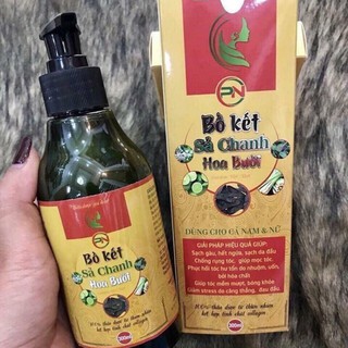 Dầu Gội TRỊ Ngăn Rụng Kích Thích Mọc Tóc Bồ Kết Sả Chanh Hoa Bưởi Phục hồi hư tổn do dùng hóa chất, thuốc nhuộm