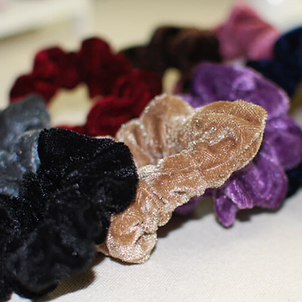 Dây buộc tóc vải nhung xinh xắn cho nữ