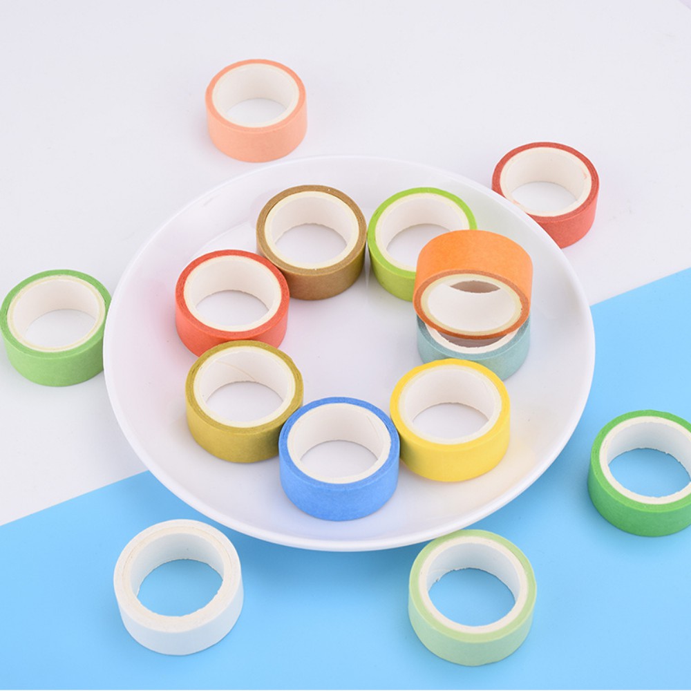 Cuộn Băng Keo Trang Trí Washi Tape Rainbow - Màu Ngẫu Nhiên