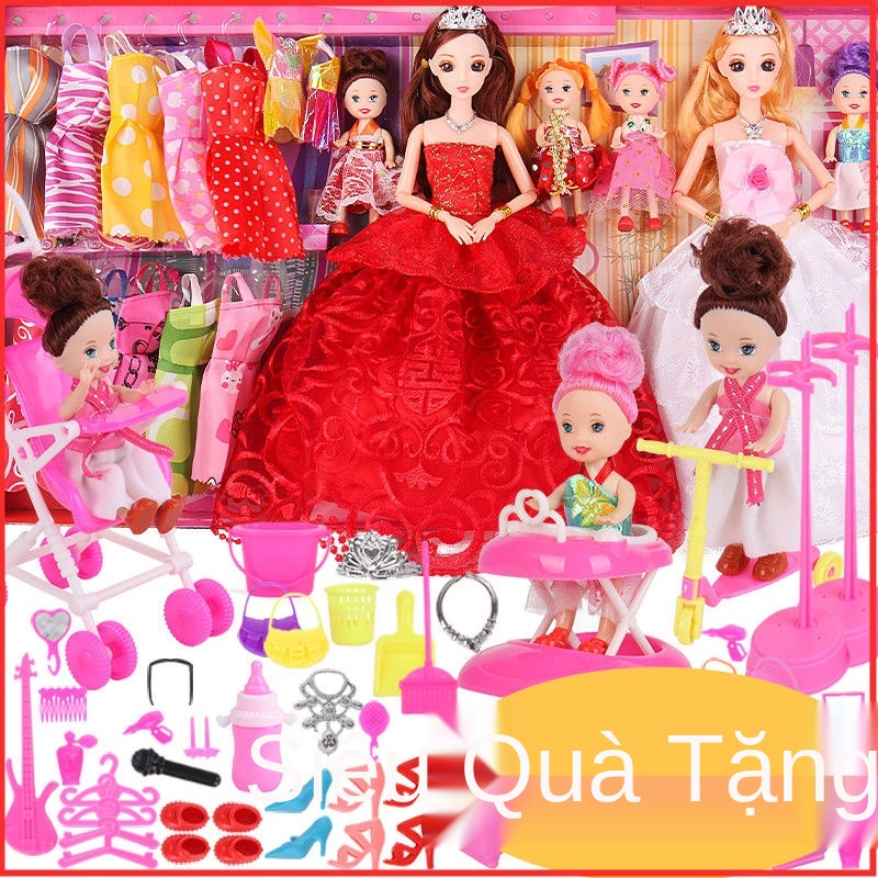 ☋✥Barbie búp bê Barbie đồ chơi cô gái trẻ em bộ lớn búp bê thị trường bán buôn mua ròng người nổi tiếng bạch tuyết