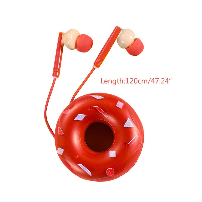 Vỏ Bảo Vệ Hộp Sạc Tai Nghe Nhét Tai Hình Bánh Donut Cho Bé