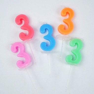 nến số bánh kem sinh nhật [FREESHIP❤️] hộp 20 nến số mix màu siêu rẻ đẹp