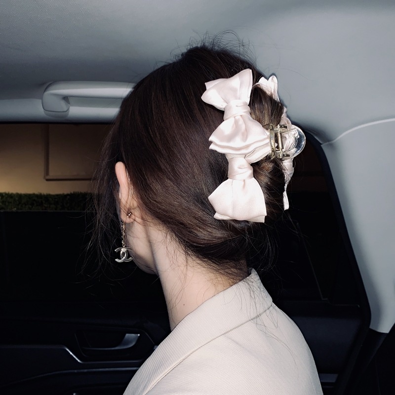 Kẹp Tóc Nhựa Kiểu Dáng Đơn Giản Phong Cách Hàn Quốc