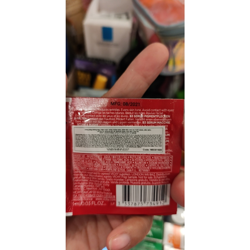 Sample Tinh Chất Vichy Cải Thiện & Ngăn Ngừa Thâm Nám Đốm Nâu 1ml