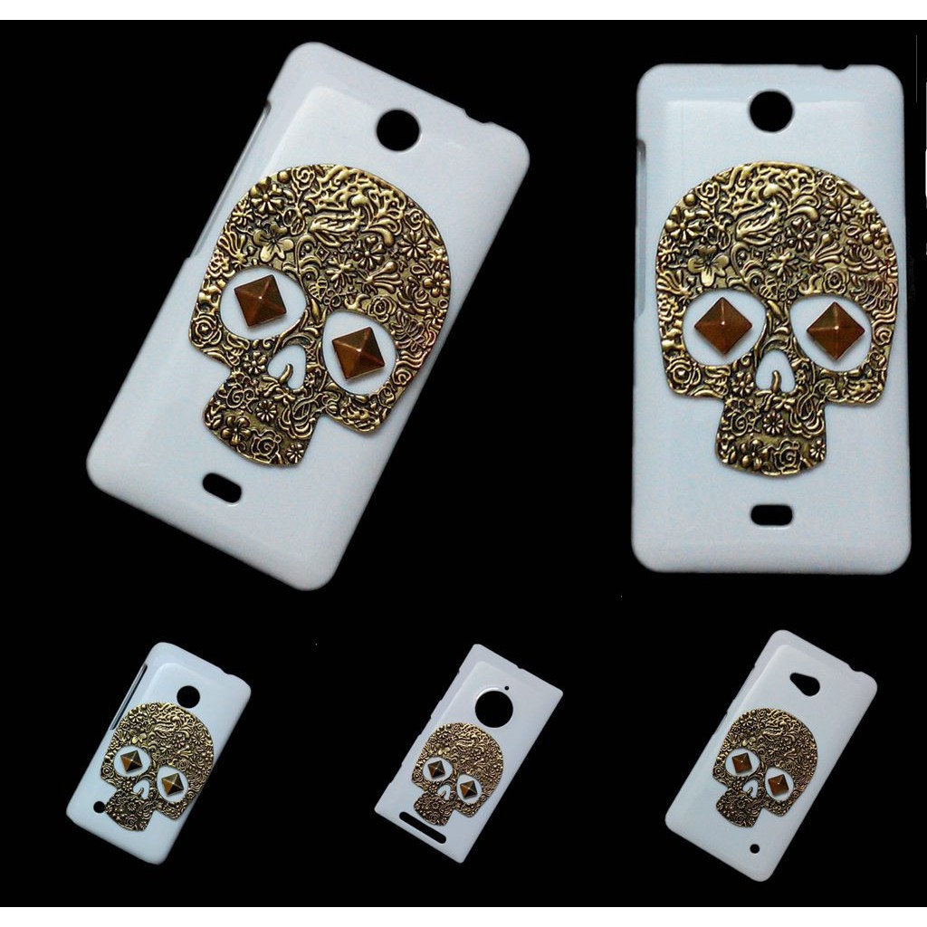 Retro Metal Skull Punk Stud Rivet Back Hard Cover Case for Nokia 3 5 6 8 Sirocco Lumia 430 530 535 540 550 620 640 XL 650 730 735 820 929 930 950 1320