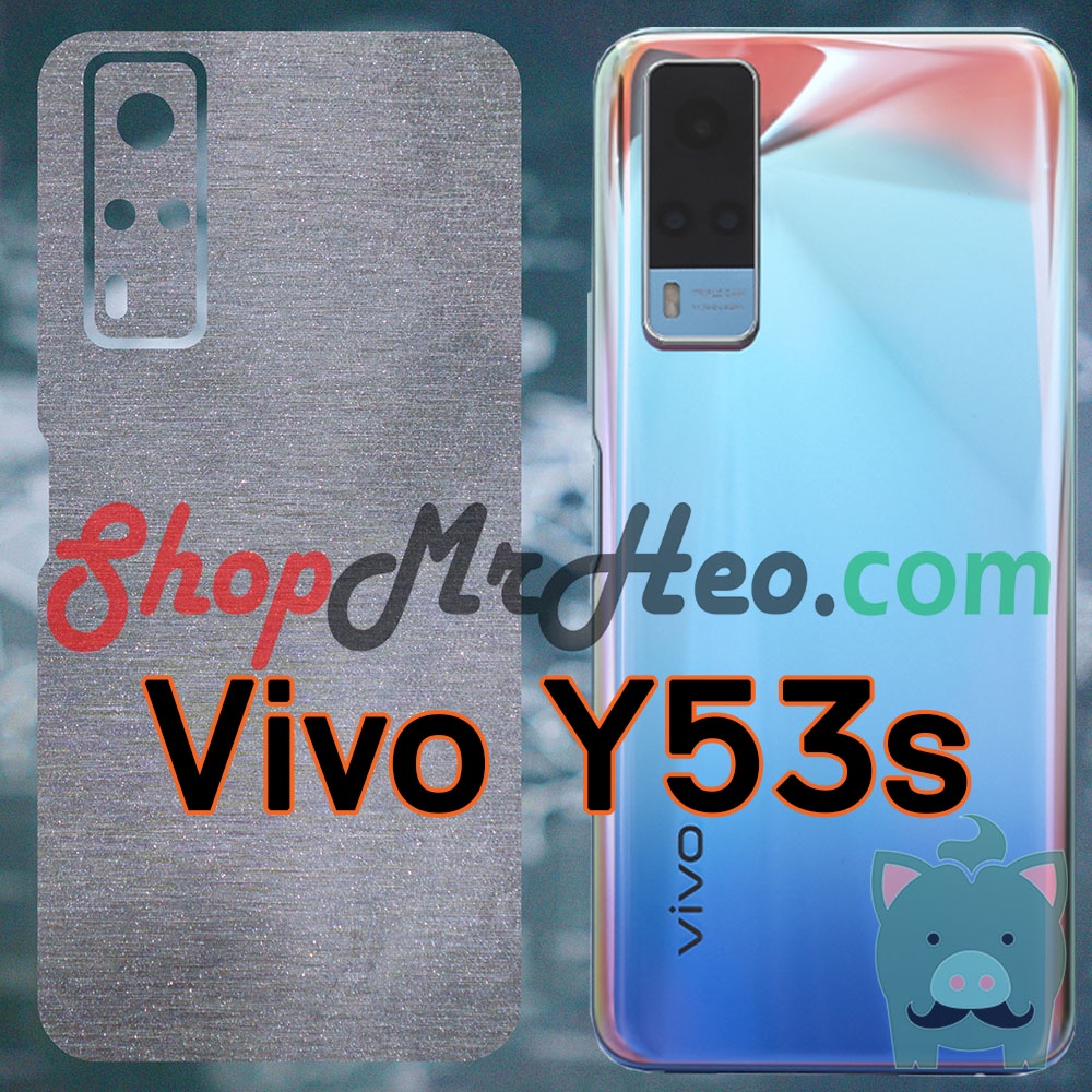 Dán Skin Màu Mặt Sau Lưng Nhôm Xước Vivo Y72 5G - Vivo Y53s