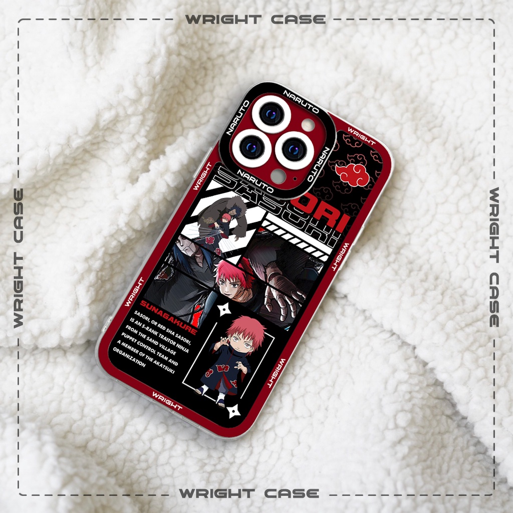 Ốp lưng iphone cạnh vuông Sasori 2 Akatsuki Naruto Anime 6plus/7/8/8plus/x/xs/11/12/pro/max/plus/promax