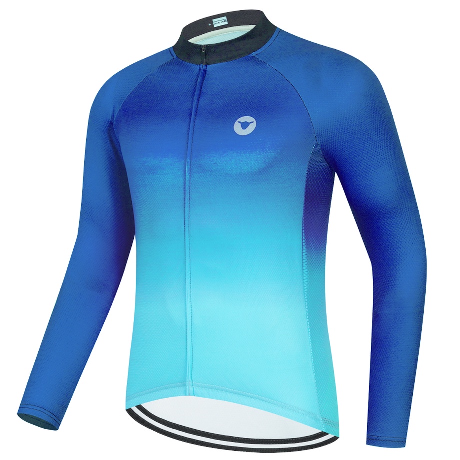 Áo Thun Tay Dài Có Khóa Kéo Toàn Bộ Chuyên Dụng Cho Nam Chạy Xe Đạp