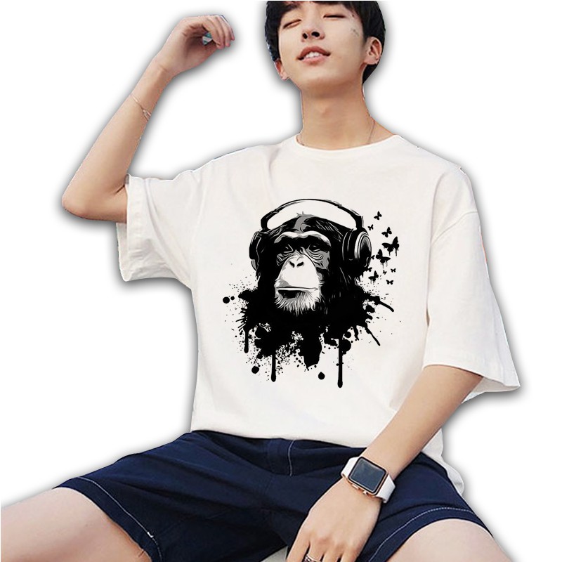 <SMLshop> ÁO THUN UNISEX BLACK MONKEY