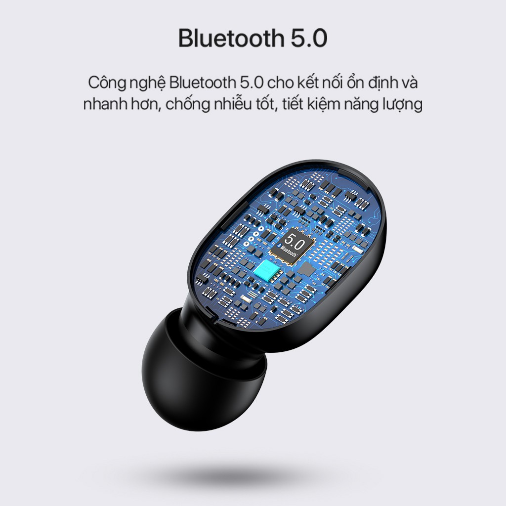 Tai Nghe Không Dây True Wireless ROBOT Airbuds T20 Bluetooth 5.0 - Hỗ Trợ Kháng Nước IPX4 - Bảo Hành 12 Tháng 1 Đổi 1