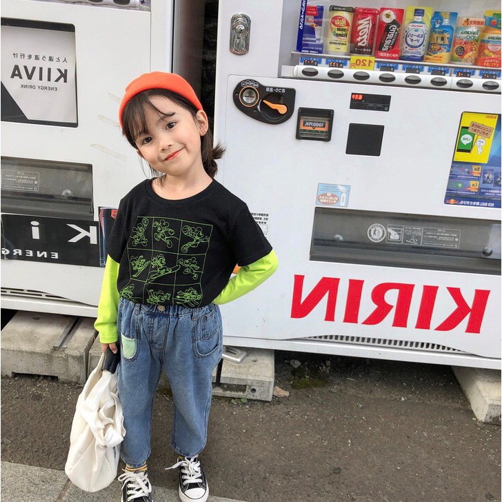 Quần jean thụng bé trai bé gái