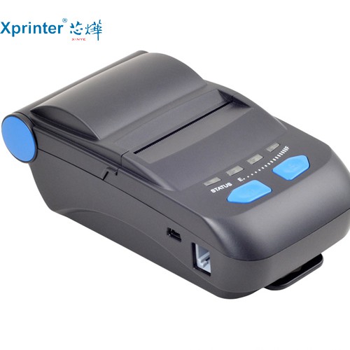 Máy in hóa đơn in nhiệt in bill mini Xprinter XP P300 -  máy in cầm tay bluetooth di động có pin sạc khổ giấy 58