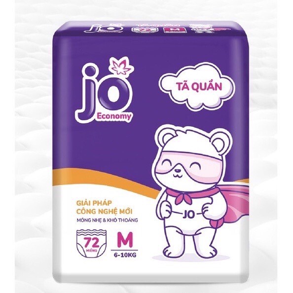 Bỉm JO quần Economy - Size M72/L66/XL60/XXL54