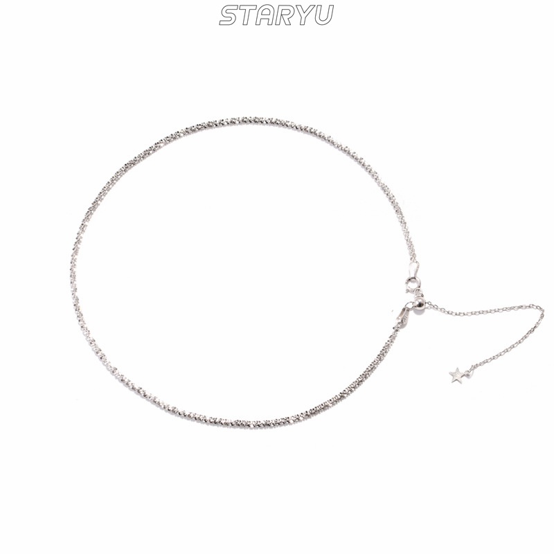 Vòng cổ Choker Mạ Bạc 925 Mặt Hình Ngôi Sao Thời Trang Dành Cho Nữ