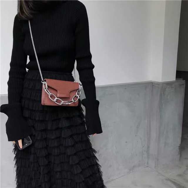 Túi kẹp nách phối dây xích hot trend (có ảnh thật) | BigBuy360 - bigbuy360.vn