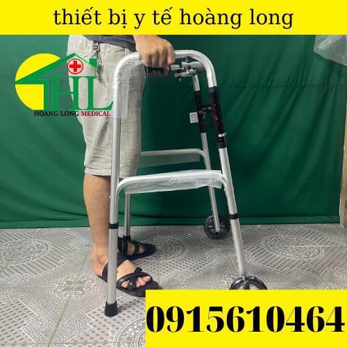 Khung Tập Đi Cho Người Gìa Bánh Xe Lớn LUCASS W57-Giúp Người Tập Đi Sau Tai Biến