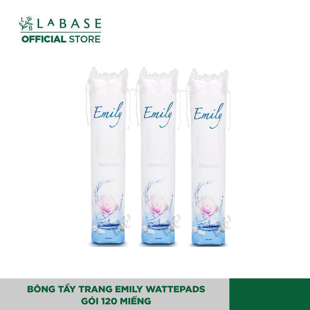 Bông tẩy trang Emily Wattepads Gói 120 miếng | BigBuy360 - bigbuy360.vn