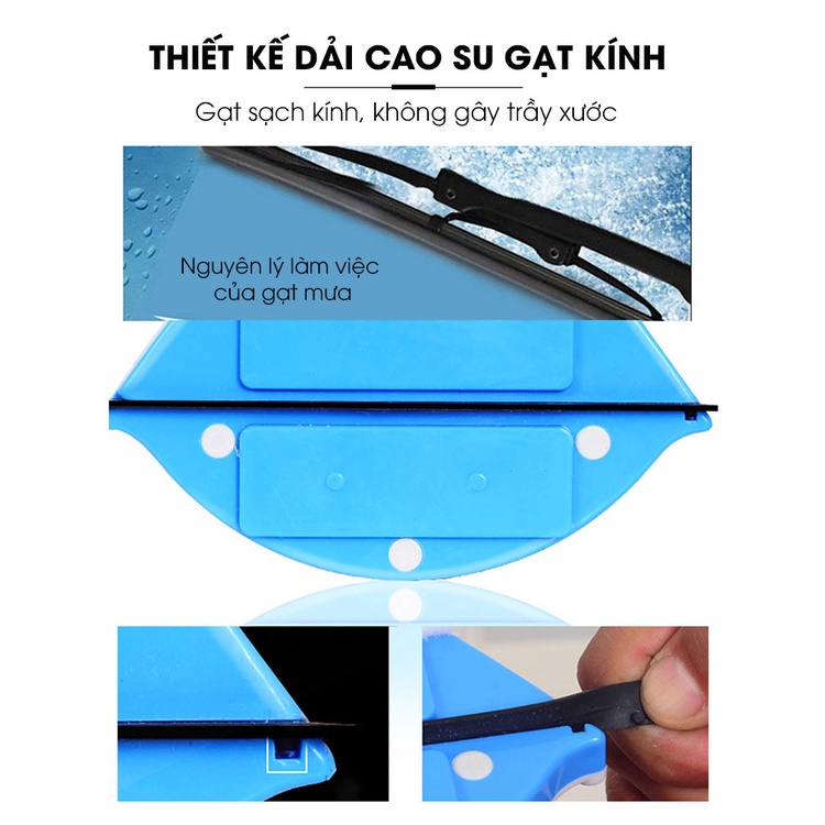 Bộ lau kính 2 mặt