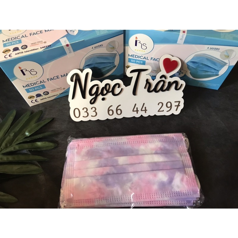 Set 10 cái khẩu trang Pastel