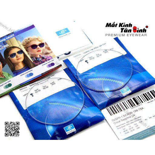 Tròng kính cận 2 độ
