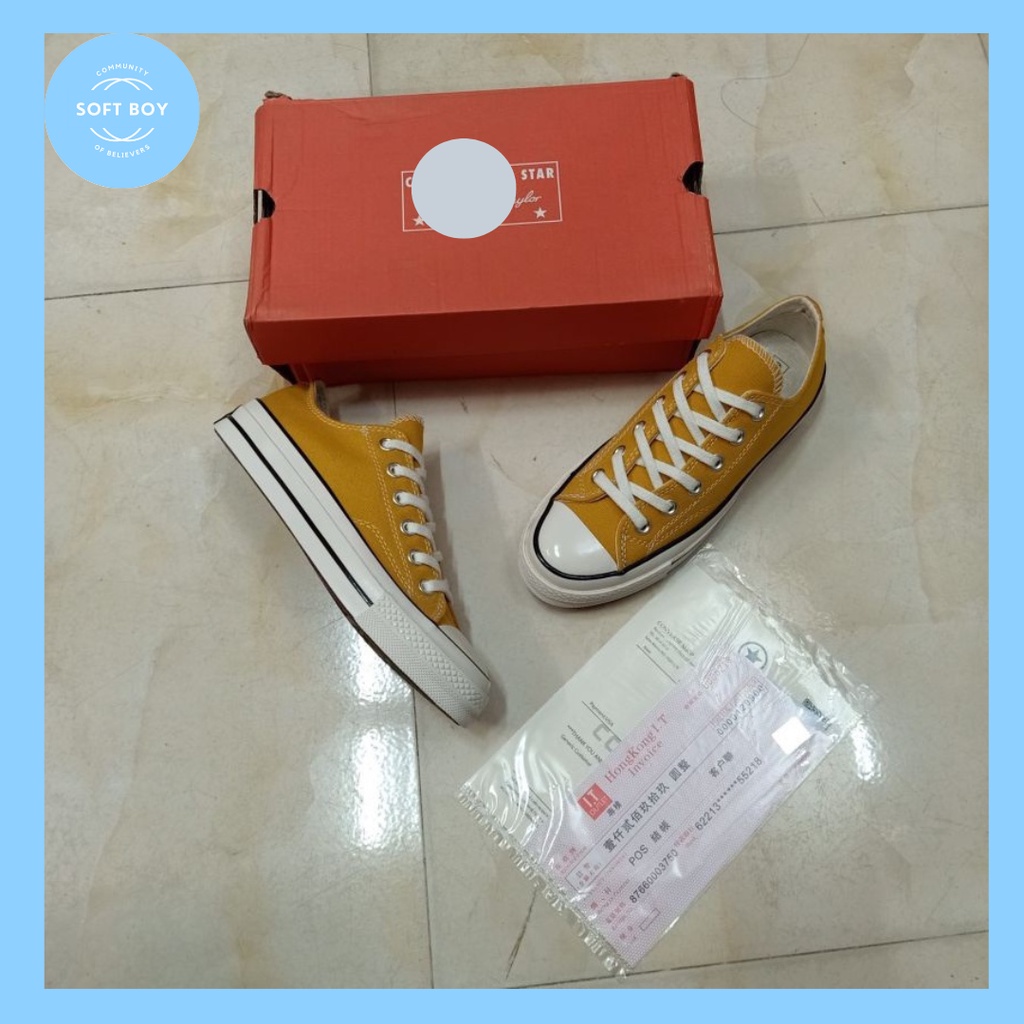 Giày Sneaker converse 1970s màu vàng cổ thấp-  Giày Classic Siêu Hot, Phong cách soft boy- Hàng loại đẹp