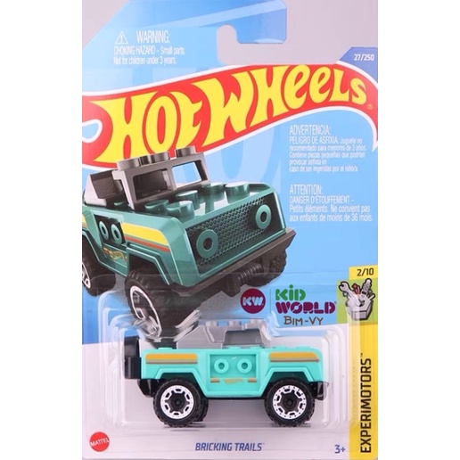 Xe mô hình Hot Wheels basic Bricking Trails HCT36, 40K.