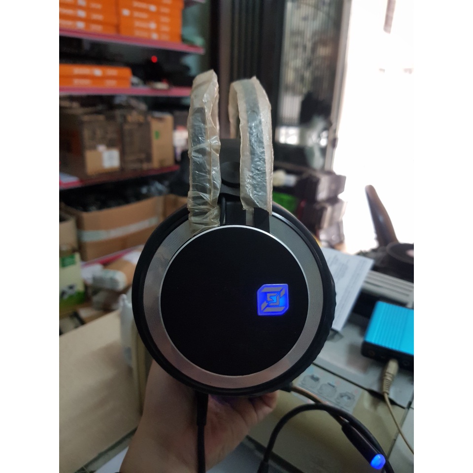 Tai nghe chuyên game Zidli ZH7 7.1 cũ dùng tốt LED 7 màu, rung, USB chính hãng