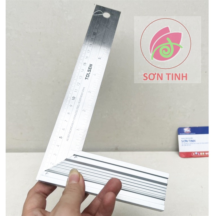 Thước góc nhôm 250mm công nghiệp tolsen 35038
