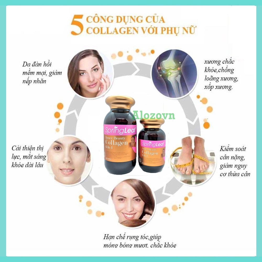Viên uống Collagen 6 trong 1 úc Spring Lleaf Inner Beauty 90 viên & 180 viên