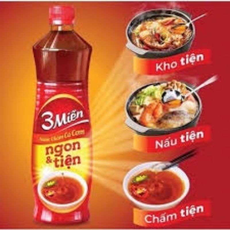 Nước Mắm Cá Cơm 3 Miền 800ml