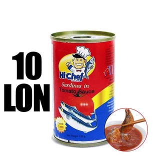 [Có sẵn] [Chính hãng] Cá Mòi Sốt Cà Hi Chef Thái Lan 155G [1 lốc 10 Hộp]