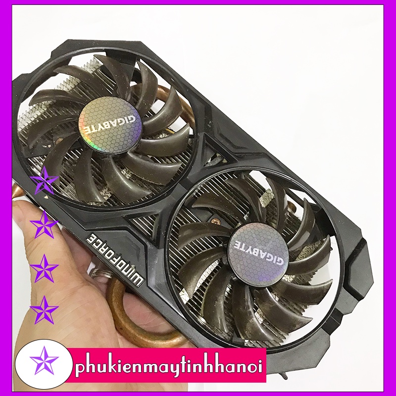 Bộ Fan tản Vga Giga byte 2 fan mini kích thước tâm 4 ốc 42mm