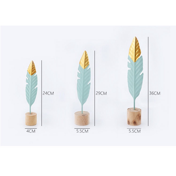Lông chim decor bàn làm việc, kệ, tủ,phòng khách