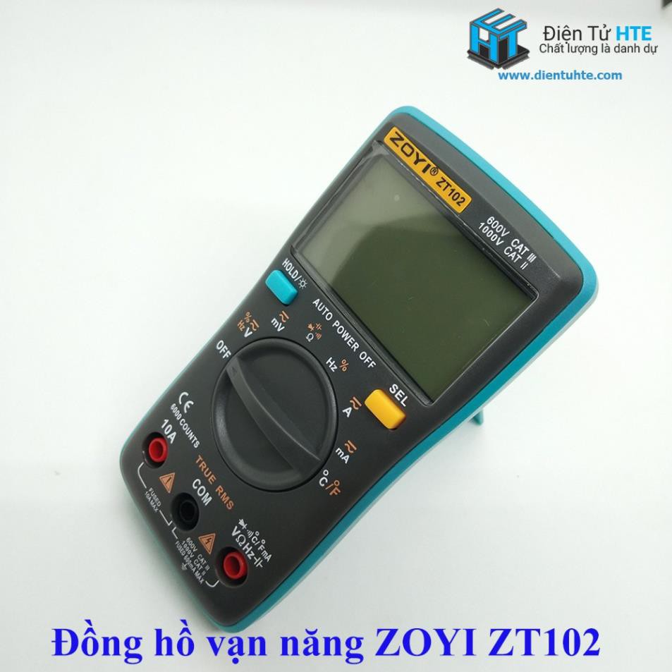 Đồng hồ vạn năng số ZOTEK ZOYI ZT102 TRUE RMS - Bảo hành 1 năm