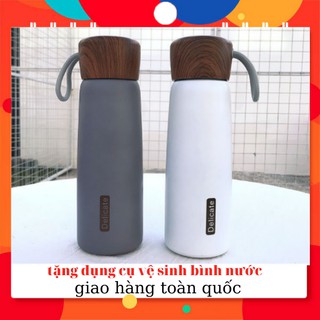 BÌNH GIỮ NHIỆT NẮP GỖ DELICATE 500ML