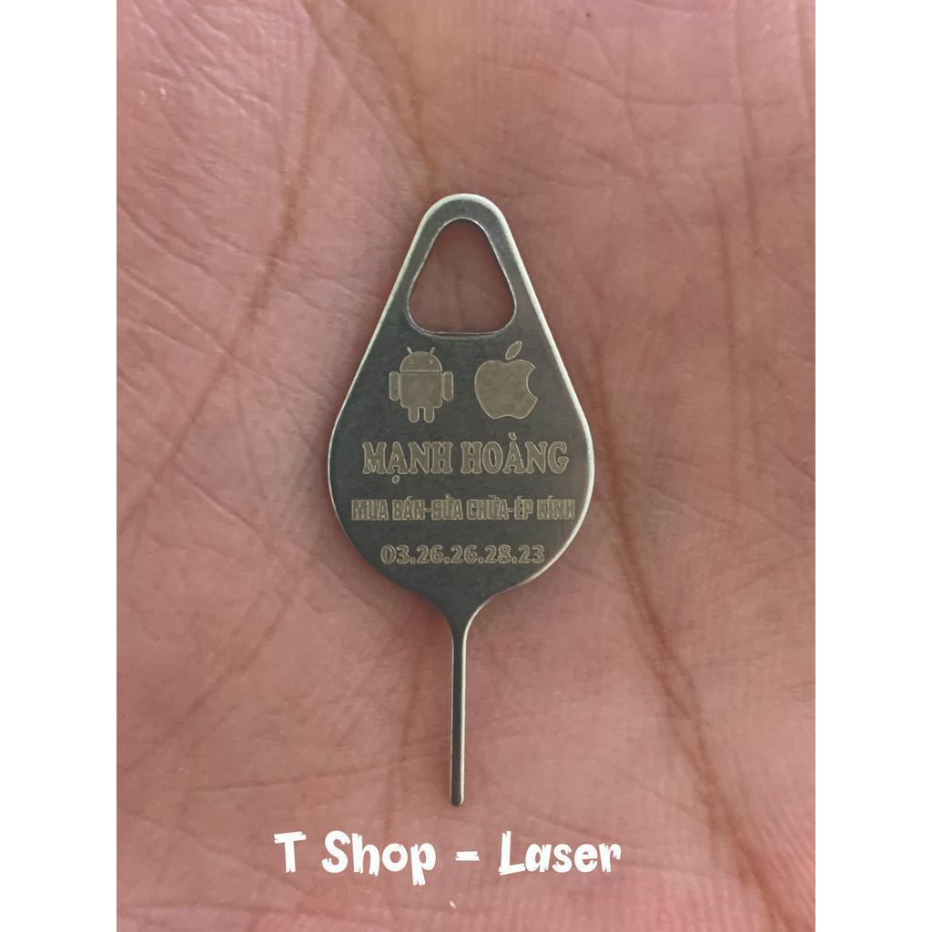 100 Que chọc sim khắc laser theo yêu cầu