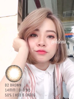 Kính áp tròng D2 BROWN ( DAILY BROWN )