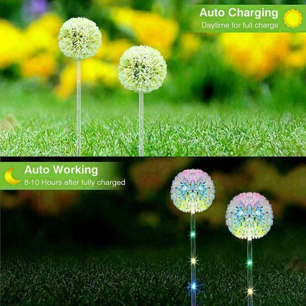 Đèn LED Năng Lượng Mặt Trời Chống Thấm Nước Hình Hoa Bồ Công Anh Trang Trí Sân Vườn