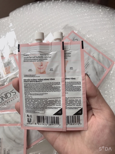 [ Hàng Mẫu Chính Hãng ] ⚡️Kem dưỡng trắng Pond’s Instabright Tone Up Milk Cream ( Dạng Gói 7g rất tiện mang theo mình ) | BigBuy360 - bigbuy360.vn