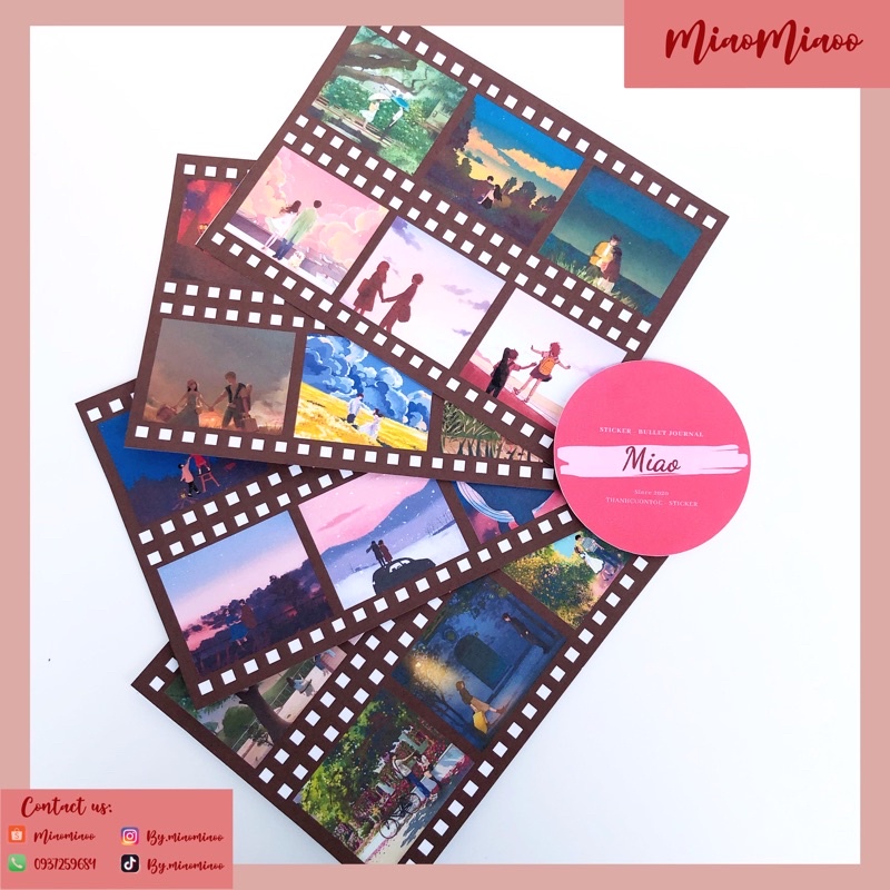 Bullet Journal Sticker - Film kit couple 🎬