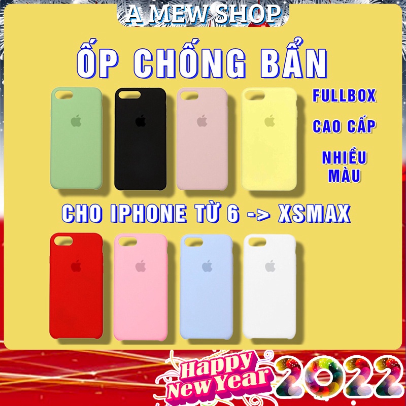 [CAO CẤP] Ốp lưng iphone Ốp Chống Bẩn Logo Táo Cho Iphone 6 6s 6Plus 6sPlus 7 8 7Plus 8Plus X Xs XsMax